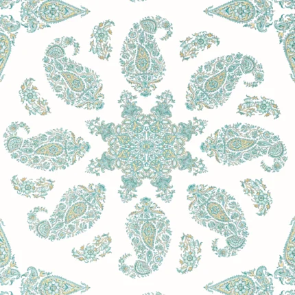 Thibaut EAST INDIA wallpaper in Seaglass