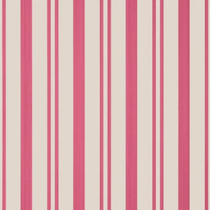 Thibaut MAGGIE STRIPE wallpaper in Raspberry