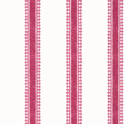 Thibaut CAMBRIDGE STRIPE wallpaper in Raspberry