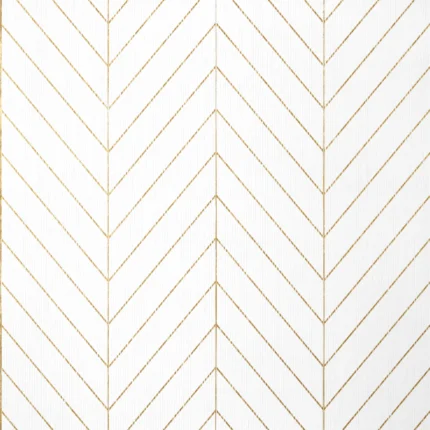 Thibaut LAND BRIDGE White and Metallic Gold Modern Resource Wallpaper T41005