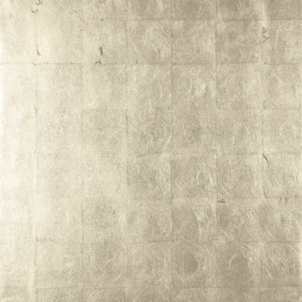 Thibaut METAL LEAF wallpaper in Metallic Pewter