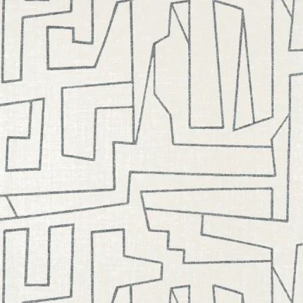 Thibaut MATRIX Black on Beige Modern Resource Wallpaper T41030
