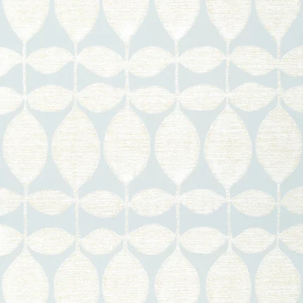 Thibaut LOLA wallpaper in Pearl on Soft Blue