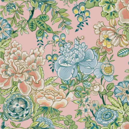 Thibaut PEONY GARDEN wallpaper in Blush