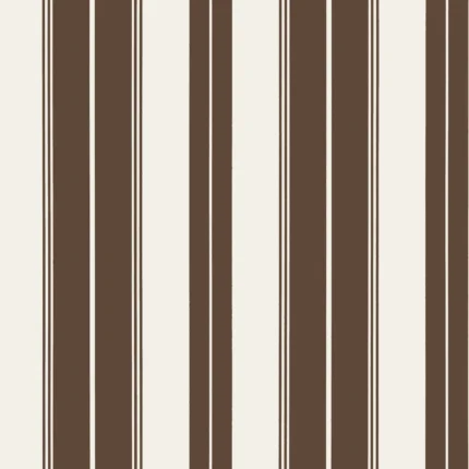 Thibaut NORFOLK STRIPE Chocolate Brown Stripes & Checks Resource Wallpaper T44049
