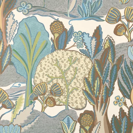 Thibaut ALBERO wallpaper in Sage and Beige