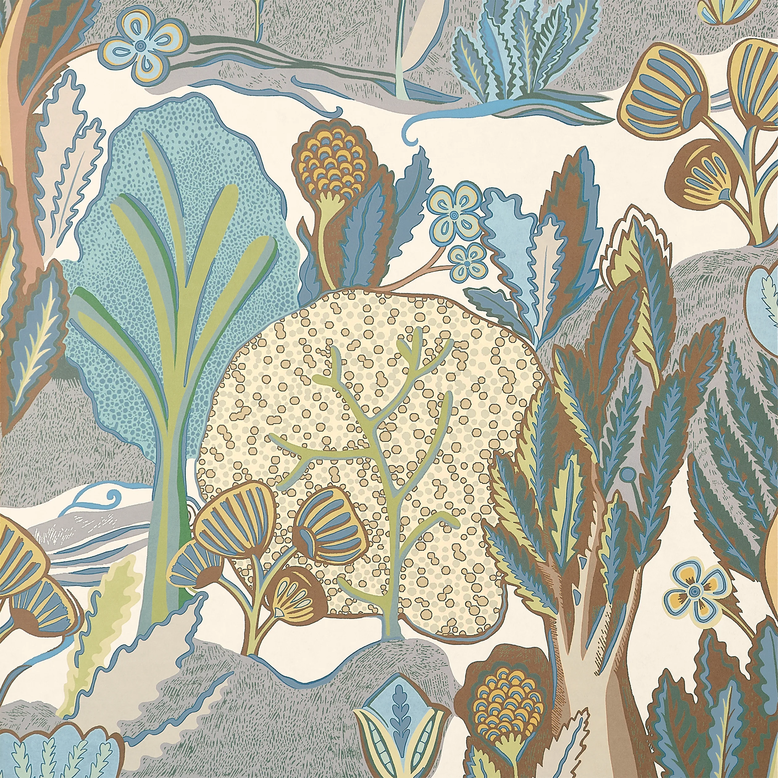 Thibaut ALBERO Wallpaper in Sage and Beige (T45013) Thibaut ALBERO wallpaper in Sage and Beige
