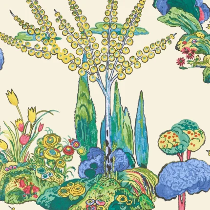 Thibaut ORLEANS wallpaper in Yellow and Red