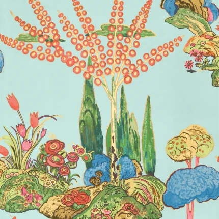 Thibaut ORLEANS wallpaper in Turquoise