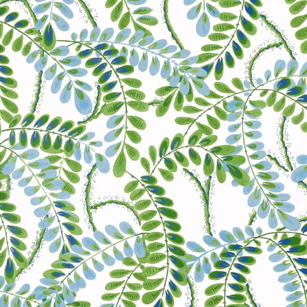 Thibaut AUGUSTA wallpaper in Blue and Green