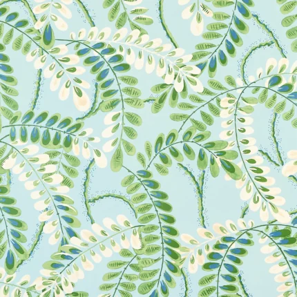 Thibaut AUGUSTA wallpaper in Turquoise