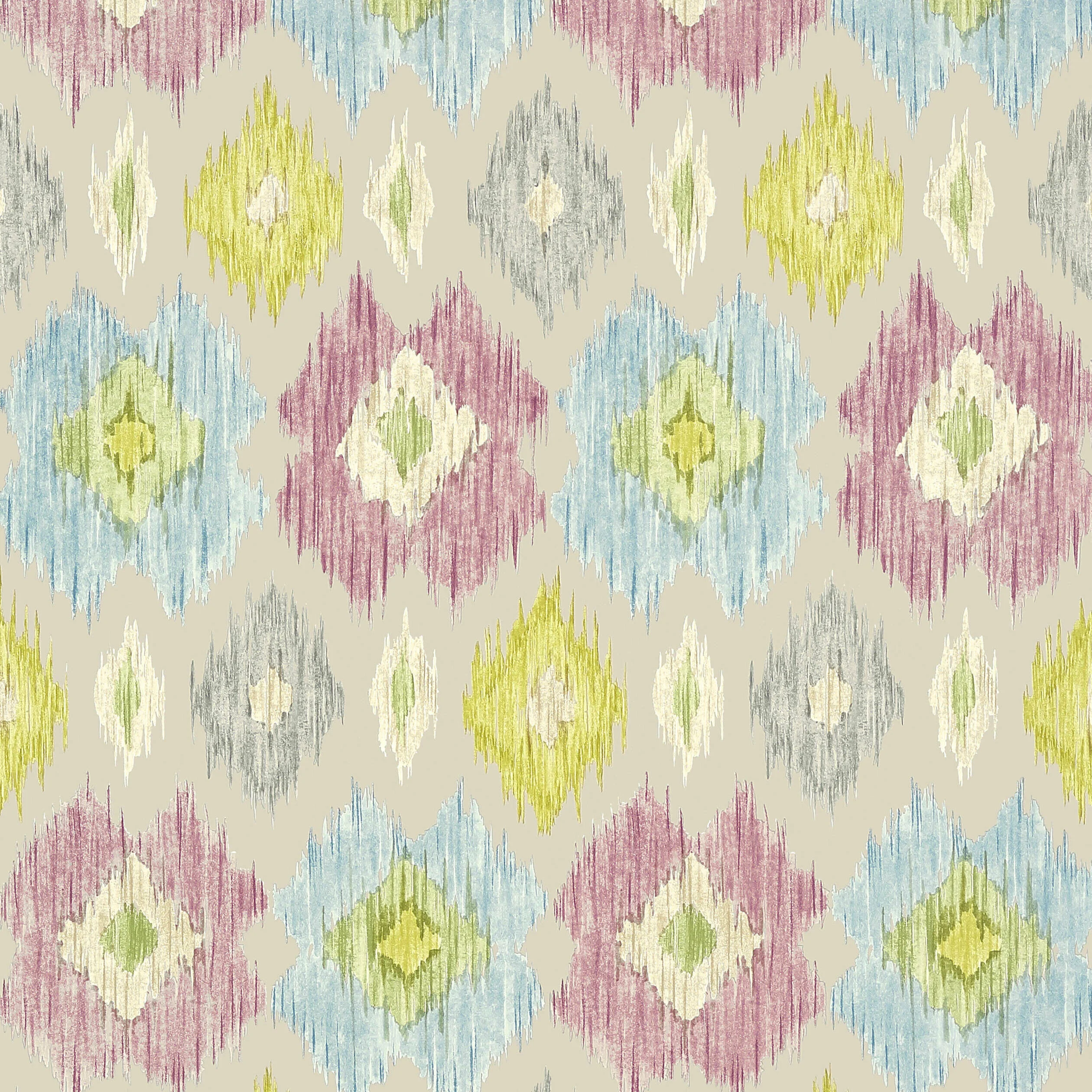 Thibaut BIMINI IKAT wallpaper in Grey