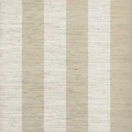 Thibaut CROSSROAD STRIPE Beige Grasscloth Resource Wallpaper T72804