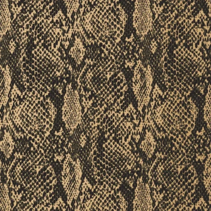 Thibaut BOA wallpaper in Black on Metallic Gold