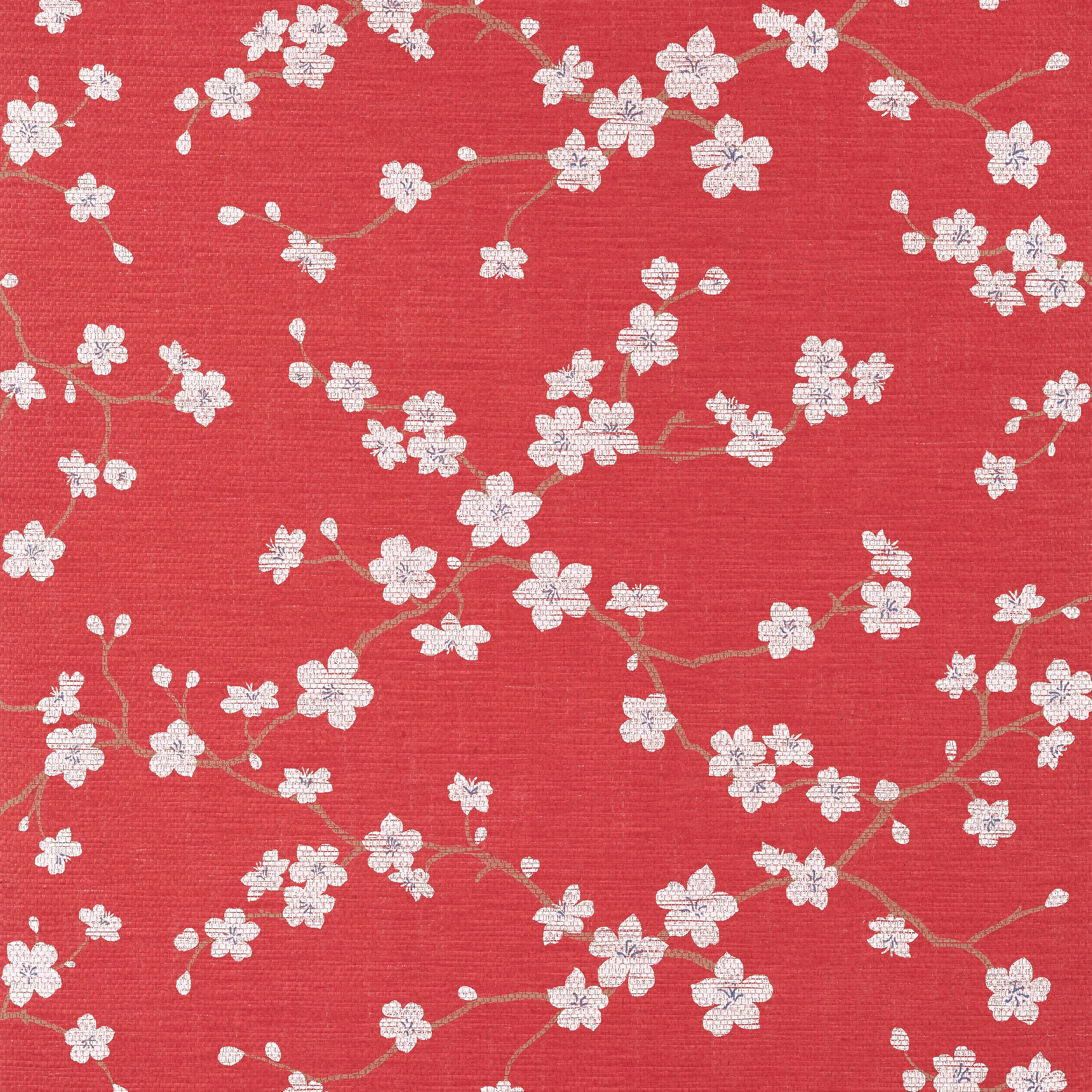 Thibaut SAKURA Wallpaper in Red (T75513) Thibaut SAKURA wallpaper in Red