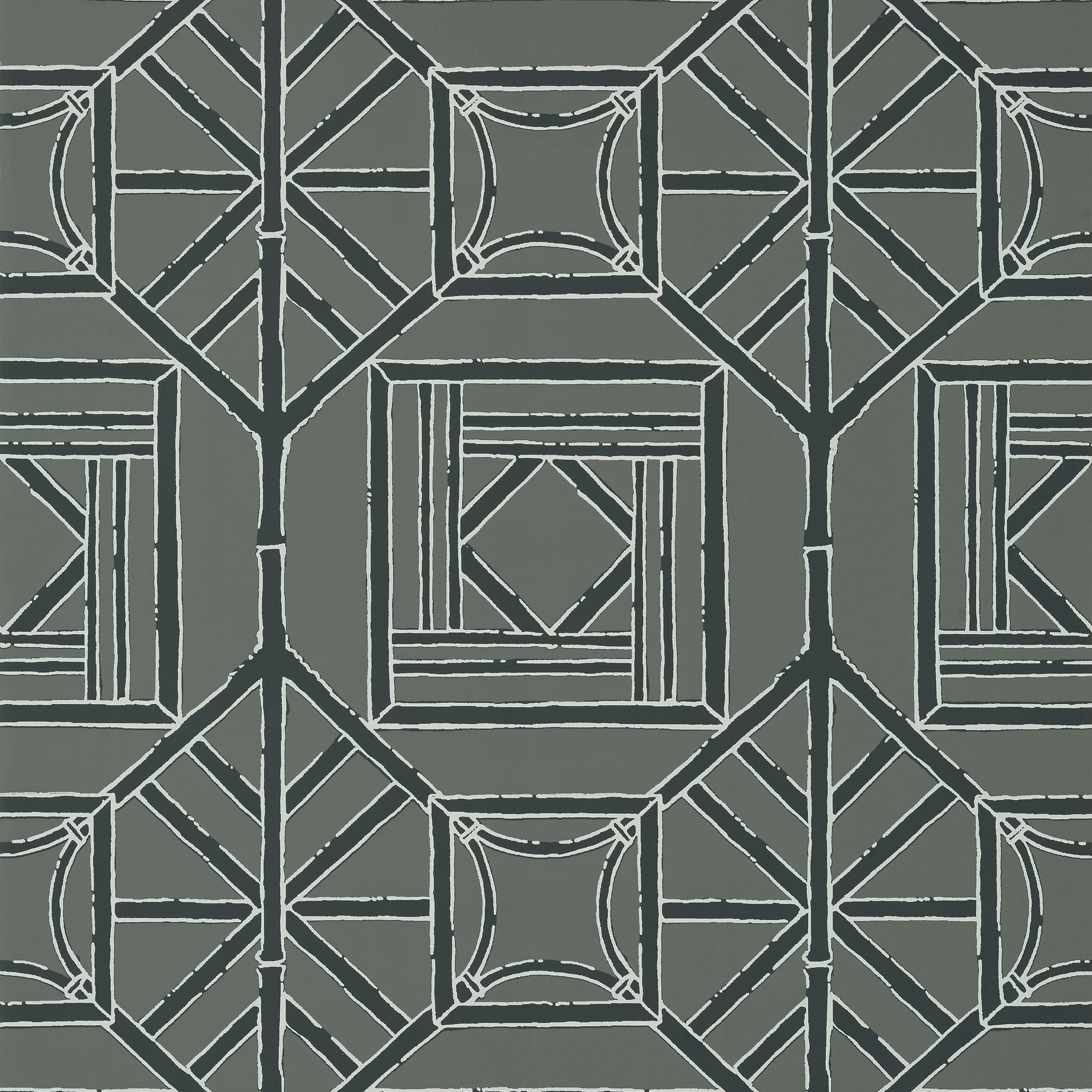 Thibaut SHOJI PANEL Wallpaper in Grey (T75520) Thibaut SHOJI PANEL wallpaper in Grey