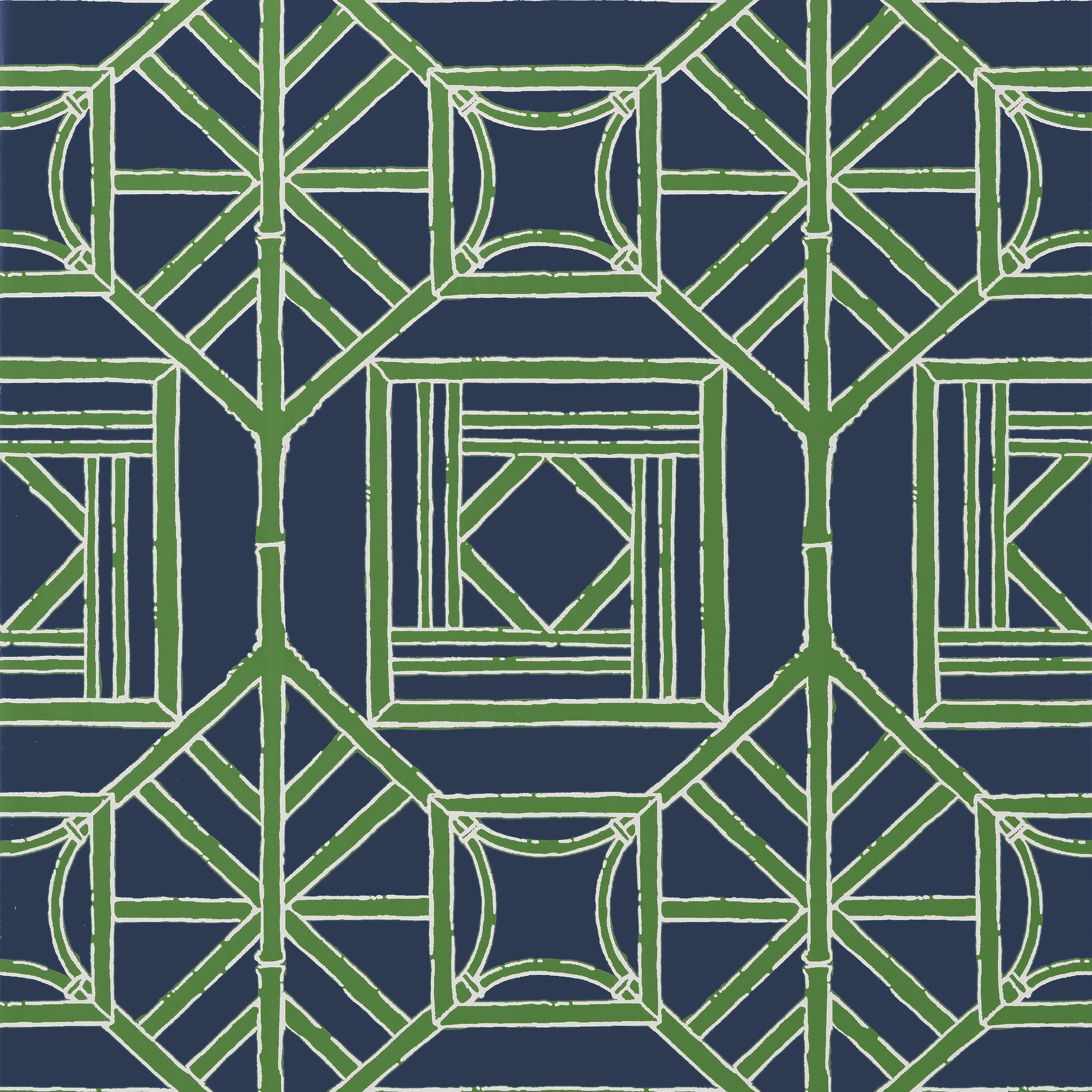 Thibaut SHOJI PANEL Wallpaper in Navy and Green (T75521) Thibaut SHOJI PANEL wallpaper in Navy and Green