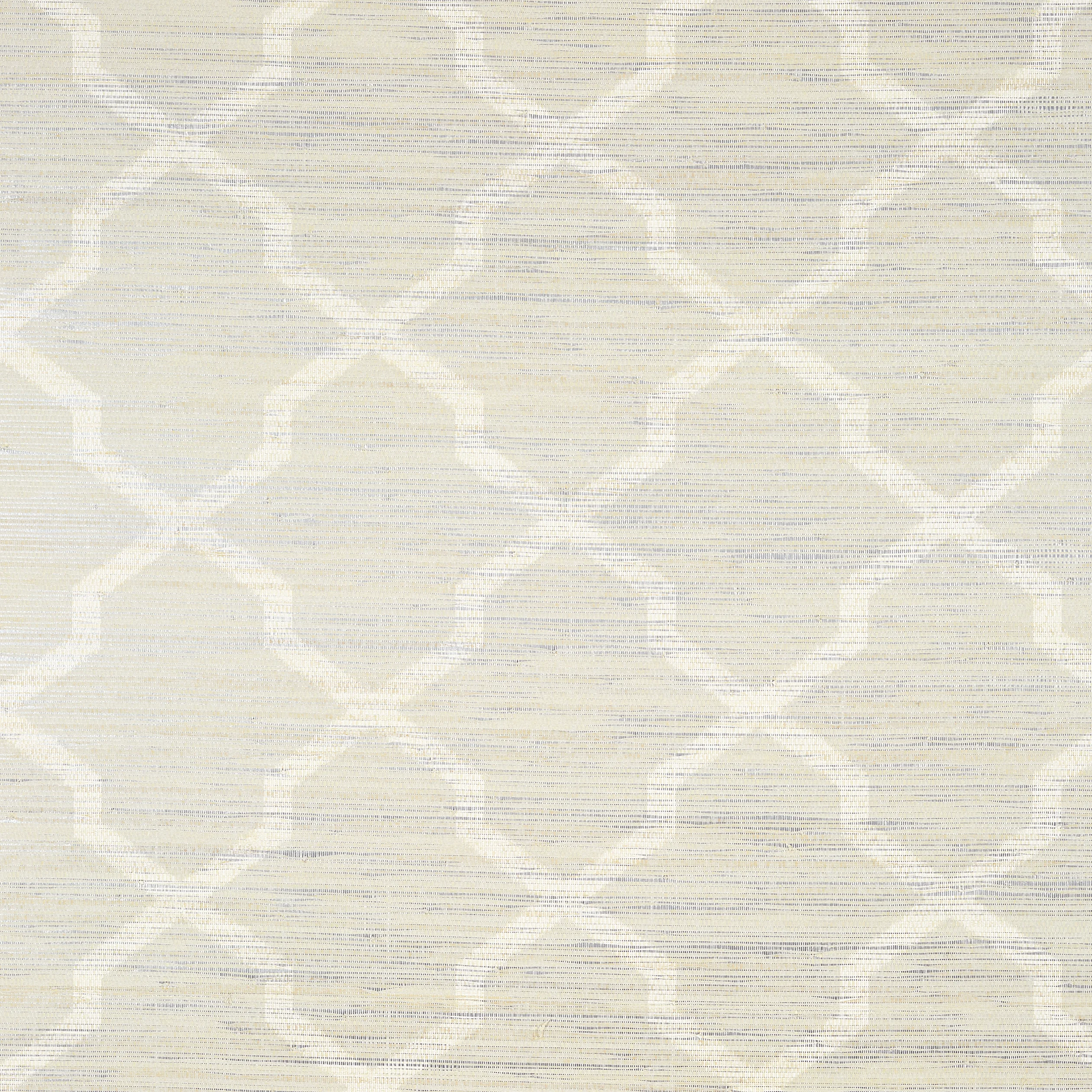 Thibaut CAROLYN TRELLIS wallpaper in Cream on Metallic