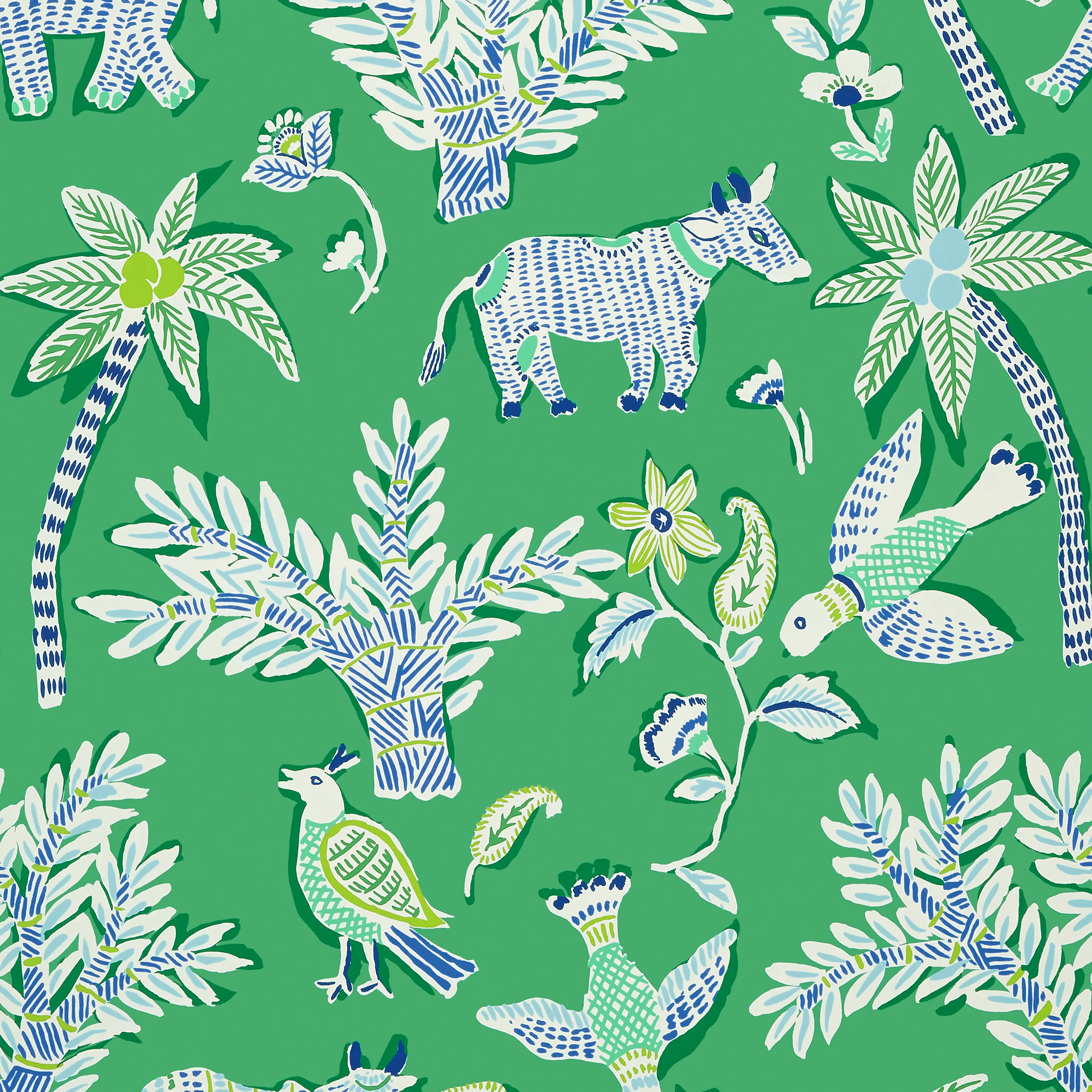 Thibaut GOA wallpaper in Green