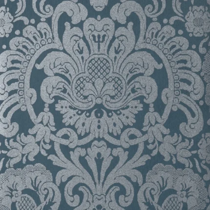 Thibaut DORIAN DAMASK wallpaper in Navy