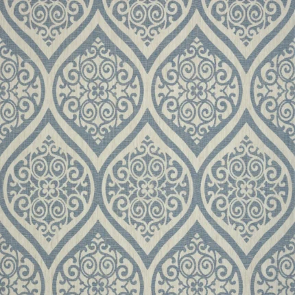 Thibaut TANGIERS wallpaper in Navy on White