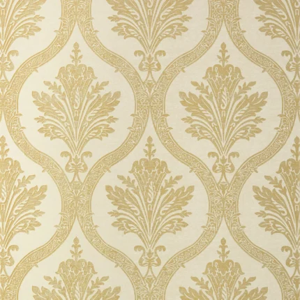 Thibaut CLESSIDRA wallpaper in Metallic Gold on Cream