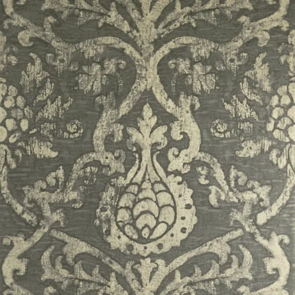 Thibaut PRAVATA DAMASK wallpaper in Smoke on Foil