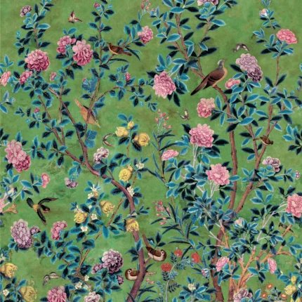 Thibaut JARDIN BLOOM MURAL wallpaper in Green