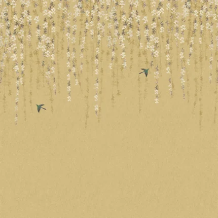 Thibaut BLOSSOM MURAL wallpaper in Gold