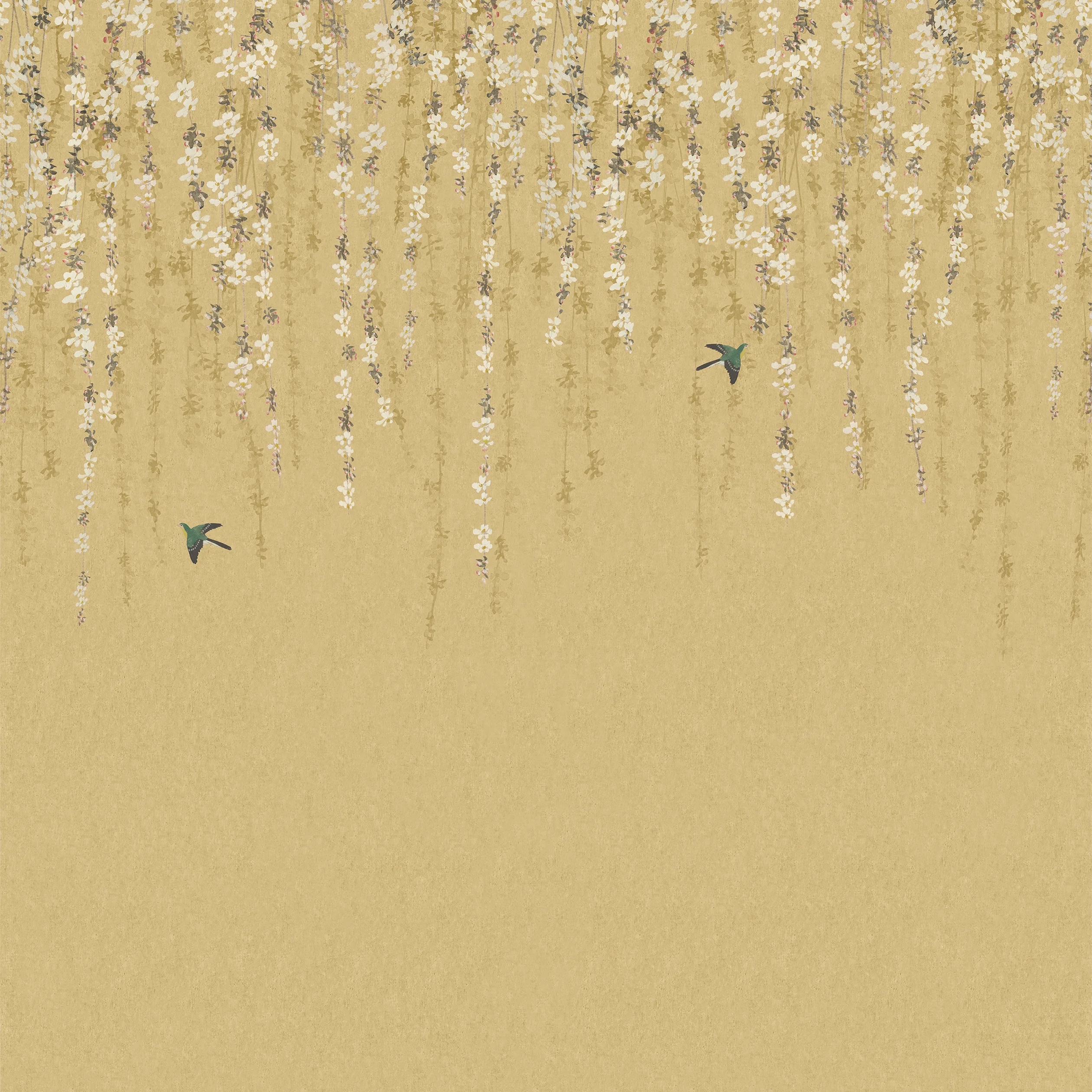 Thibaut BLOSSOM MURAL Wallpaper in Gold (TM24452) Thibaut BLOSSOM MURAL wallpaper in Gold