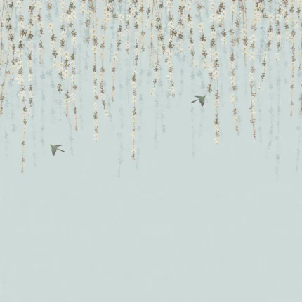 Thibaut BLOSSOM MURAL wallpaper in Blue