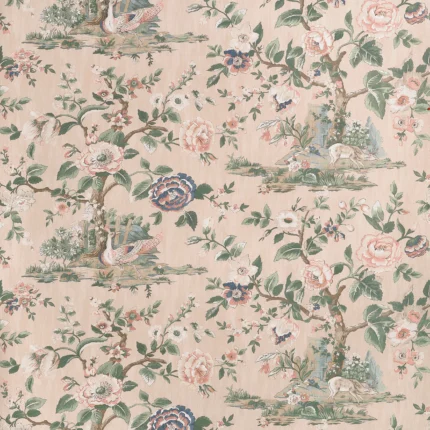 Thibaut FOREST LODGE wallpaper in Apricot