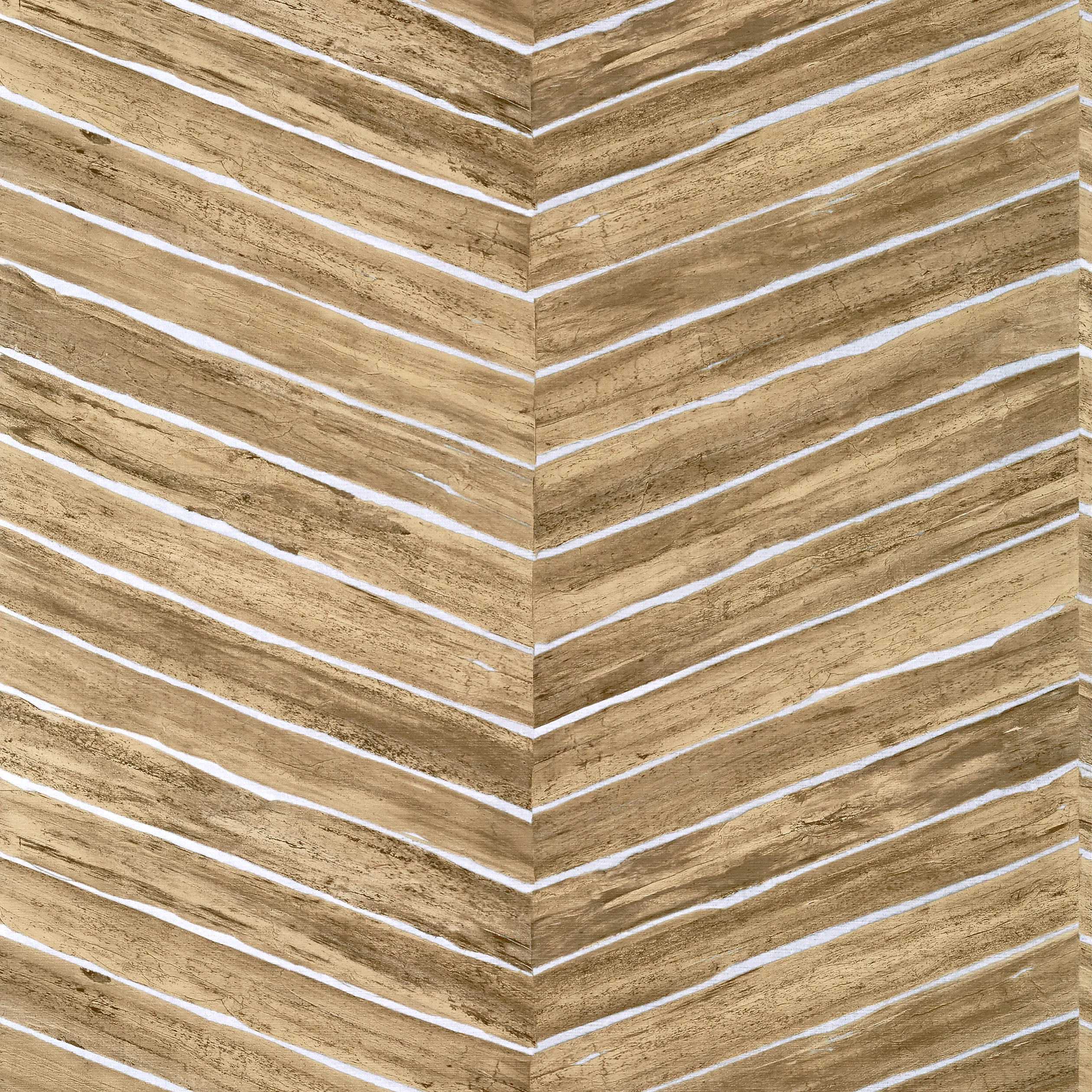 Thibaut WOOD HERRINGBONE WIDE WIDTH Wallpaper in Natural on Metallic Silver (TWW14573) Thibaut WOOD HERRINGBONE WIDE WIDTH wallpaper in Natural on Metallic Silver