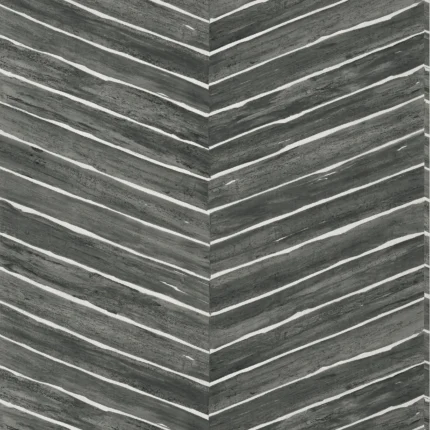 Thibaut WOOD HERRINGBONE WIDE WIDTH wallpaper in Charcoal
