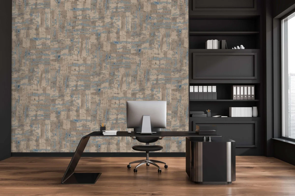 Arcane Alloy wallcovering, shown in KS-HP01-05
