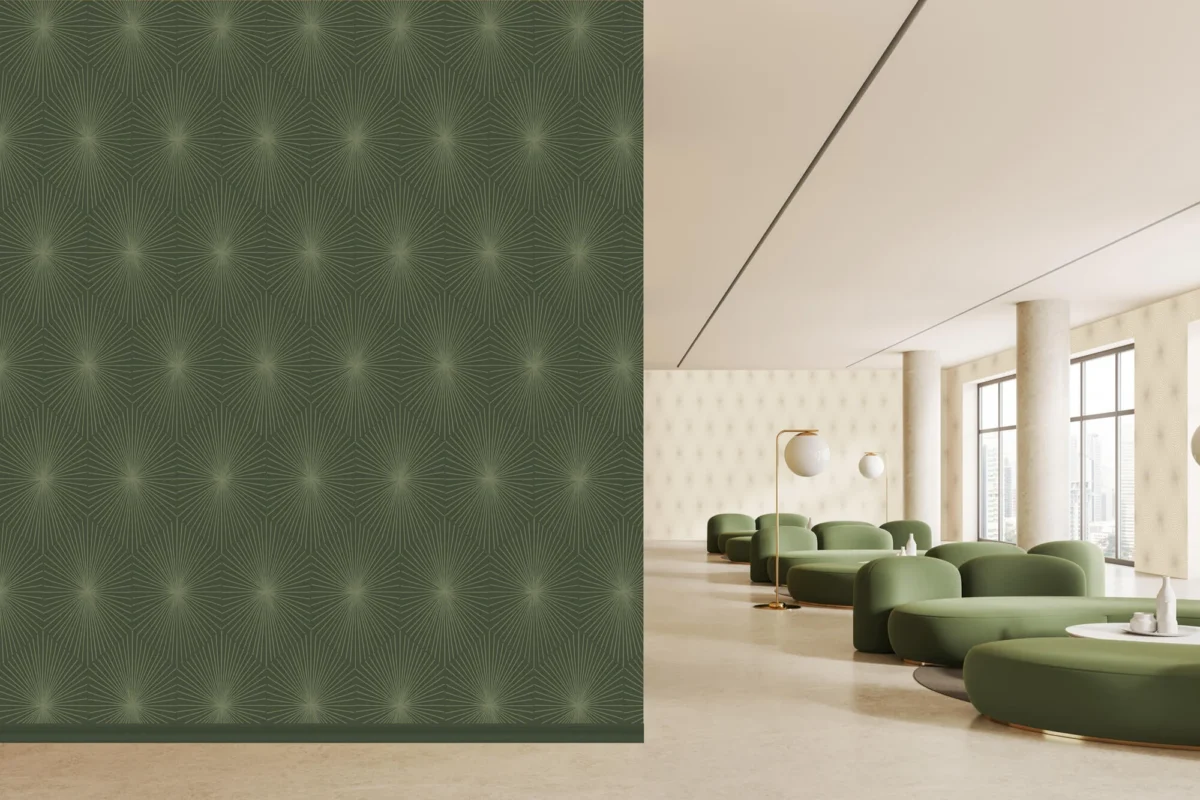 Astra wallcovering, shown in Cosmos