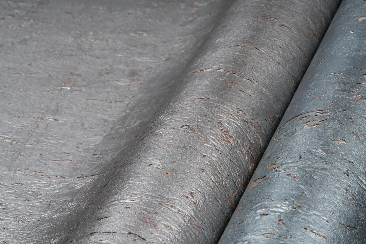 Aura Cork wallcovering, shown in TAK-CA05-01, TAK-CA05-02