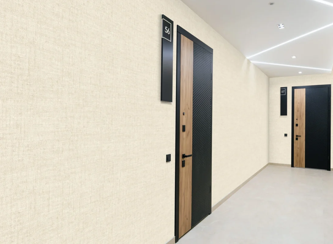 Authenticity PVC Free Type II wallcovering, shown in This Side of Paradise