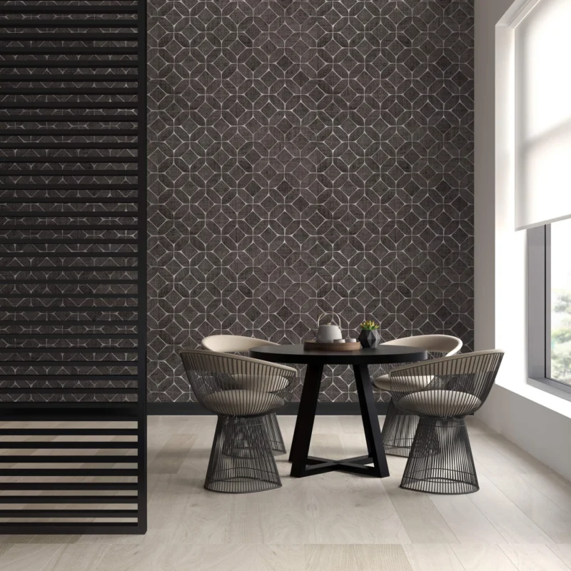 Beveled Raffia wallcovering, shown in TAK-EE01-02