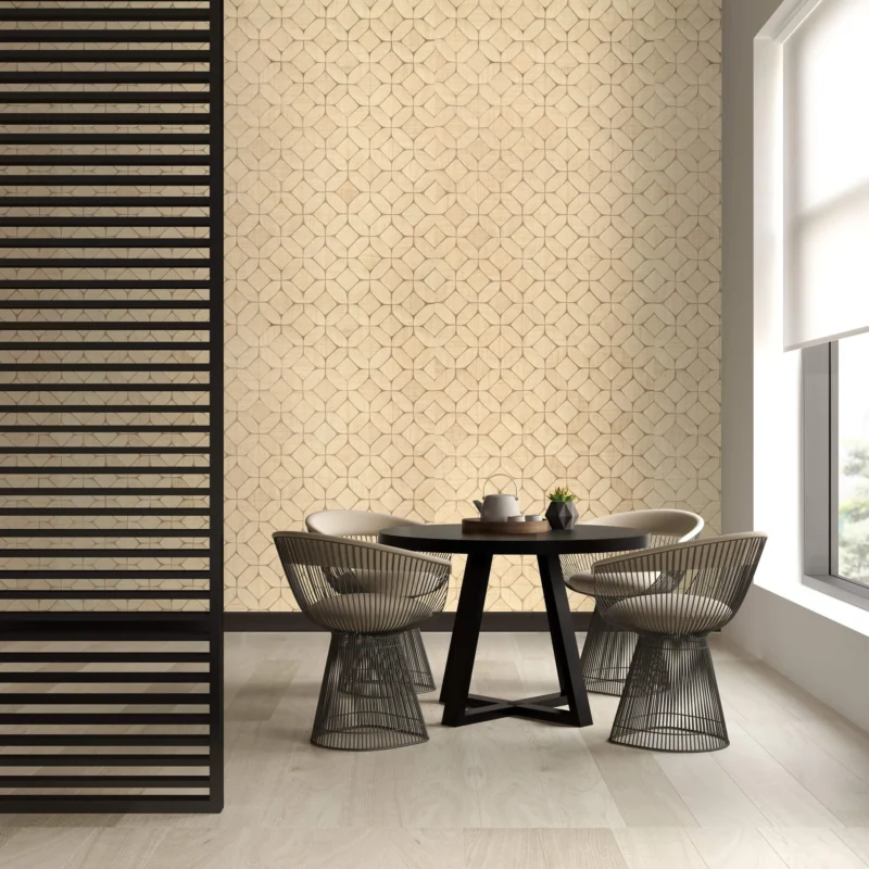 Beveled Raffia wallcovering, shown in TAK-EE01-01