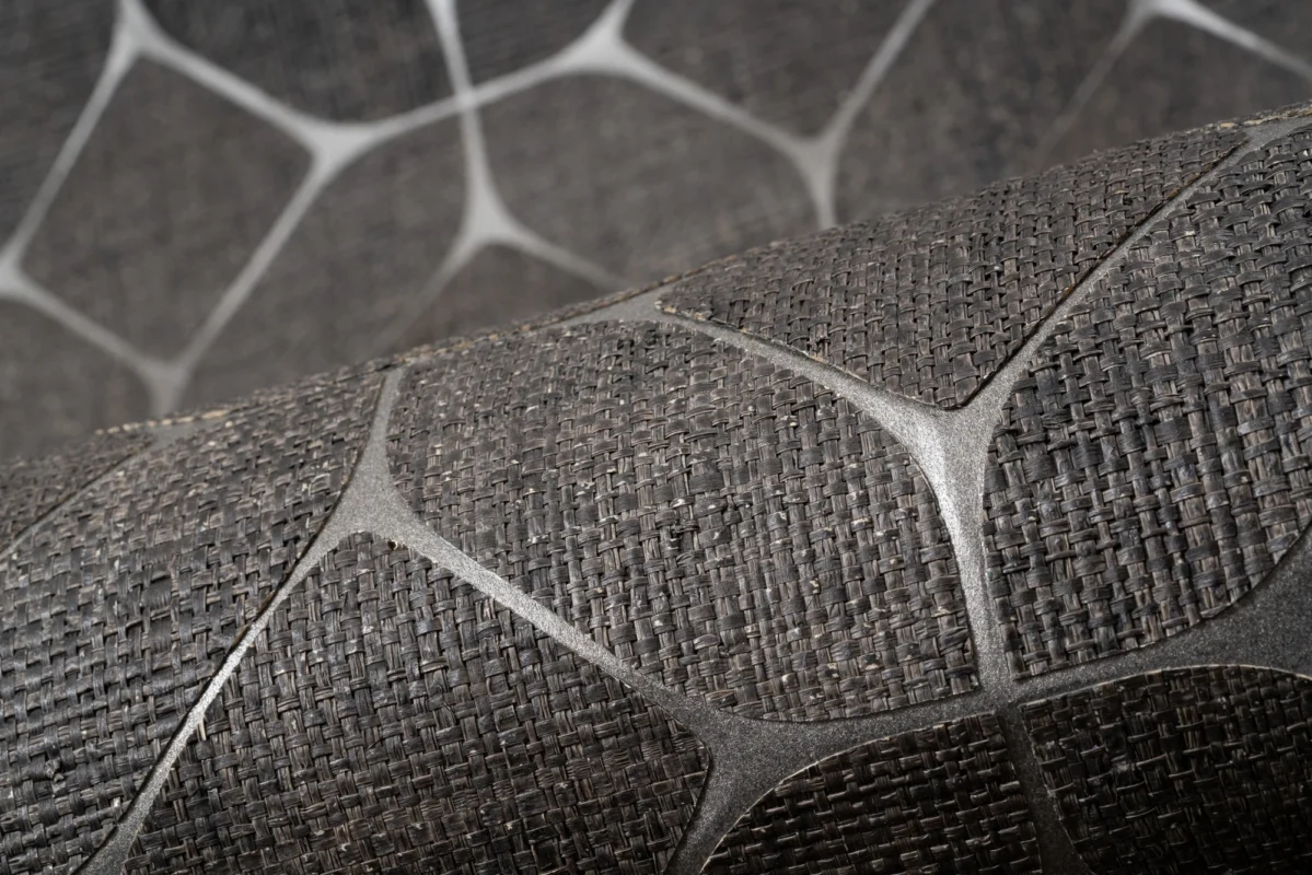 Beveled Raffia wallcovering, shown in TAK-EE01-02