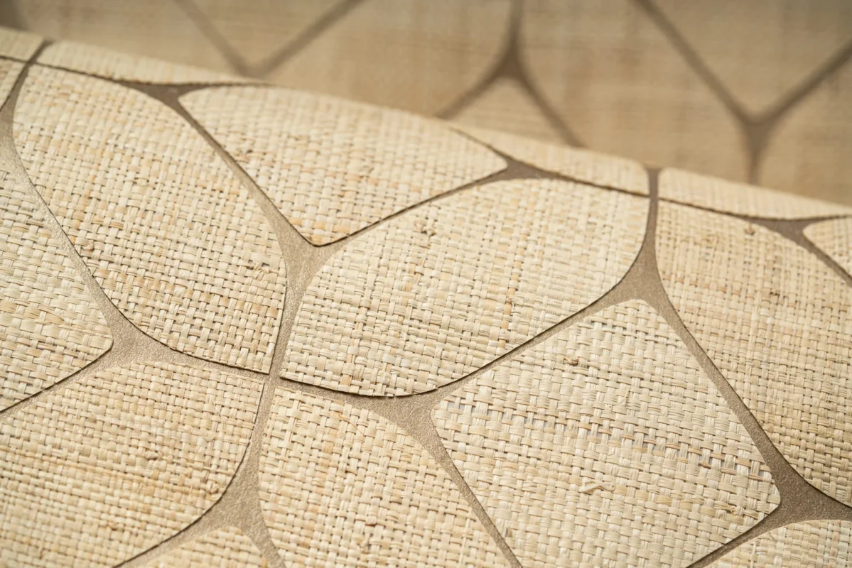 Beveled Raffia wallcovering, shown in TAK-EE01-01