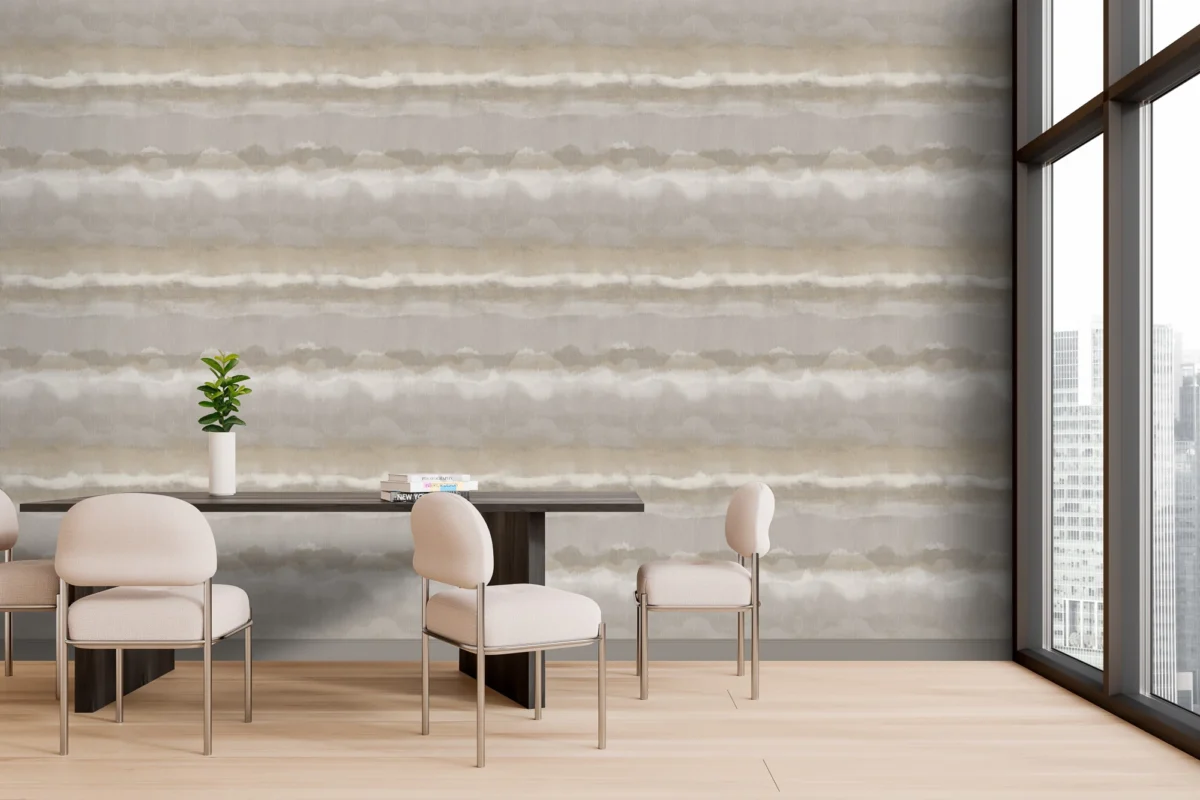 Breeza wallcovering, shown in Solace
