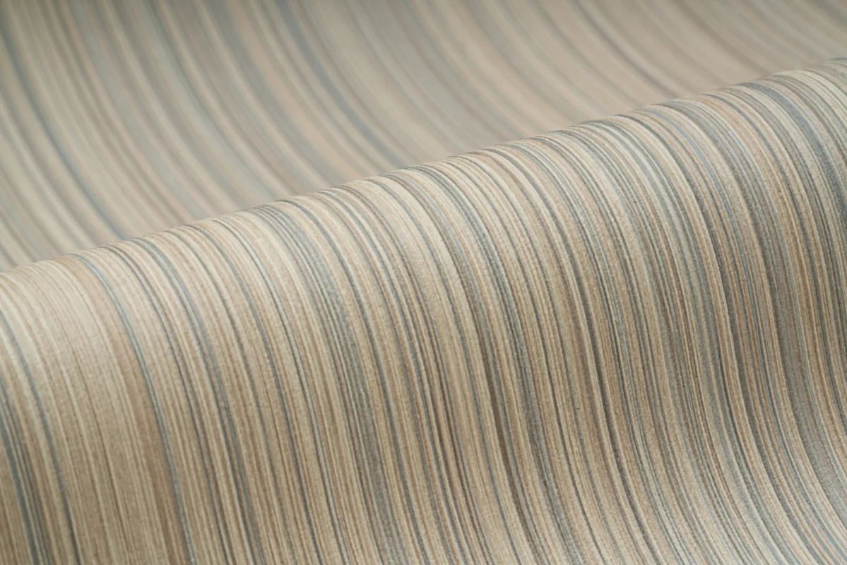 Estria wallcovering, shown in Moonstone