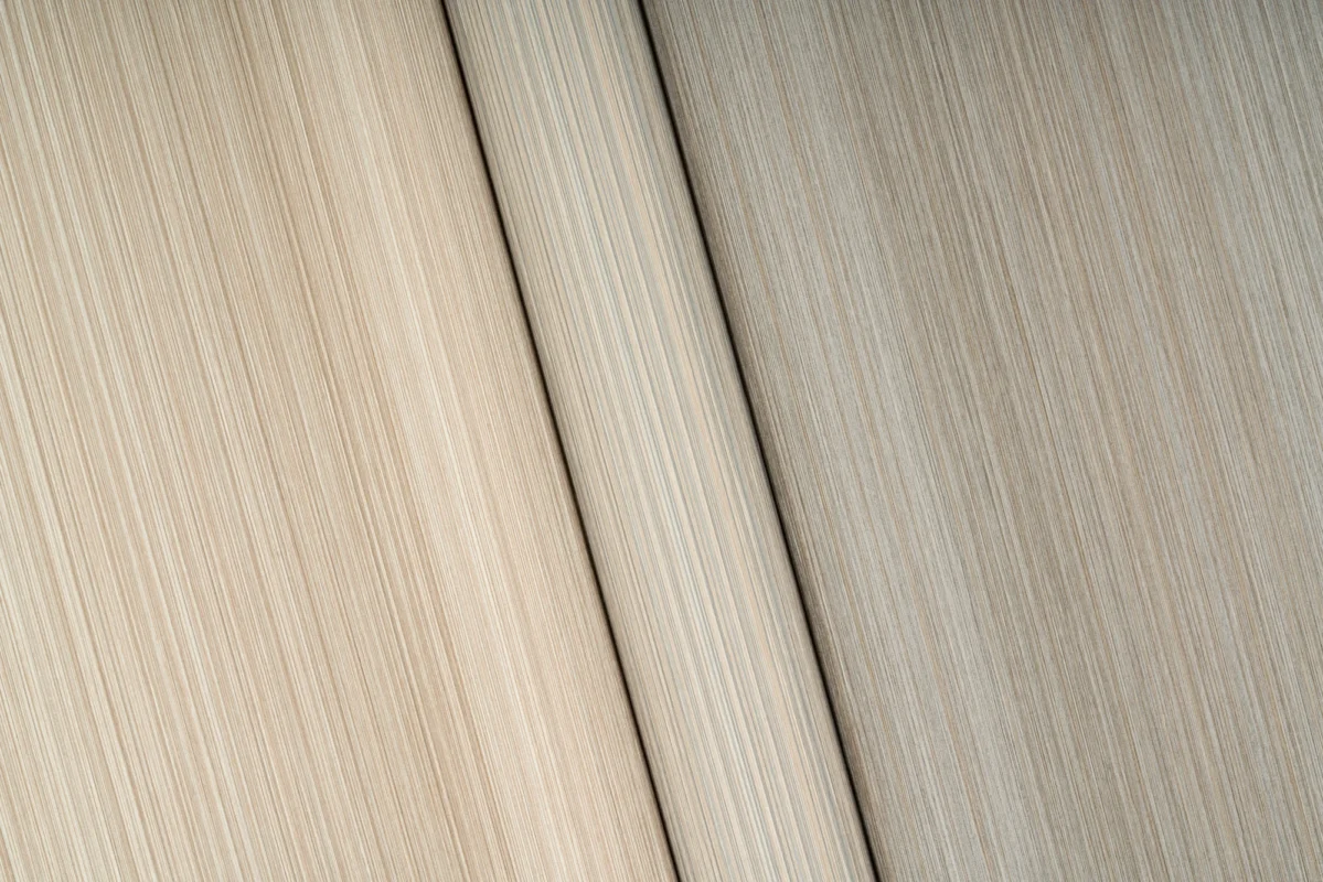 Estria wallcovering, shown in Smoky Quartz, Moonstone, Tourmaline