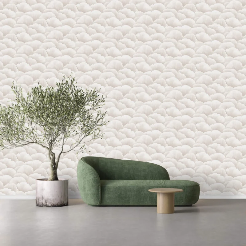 Fleur II wallcovering, shown in City of Light