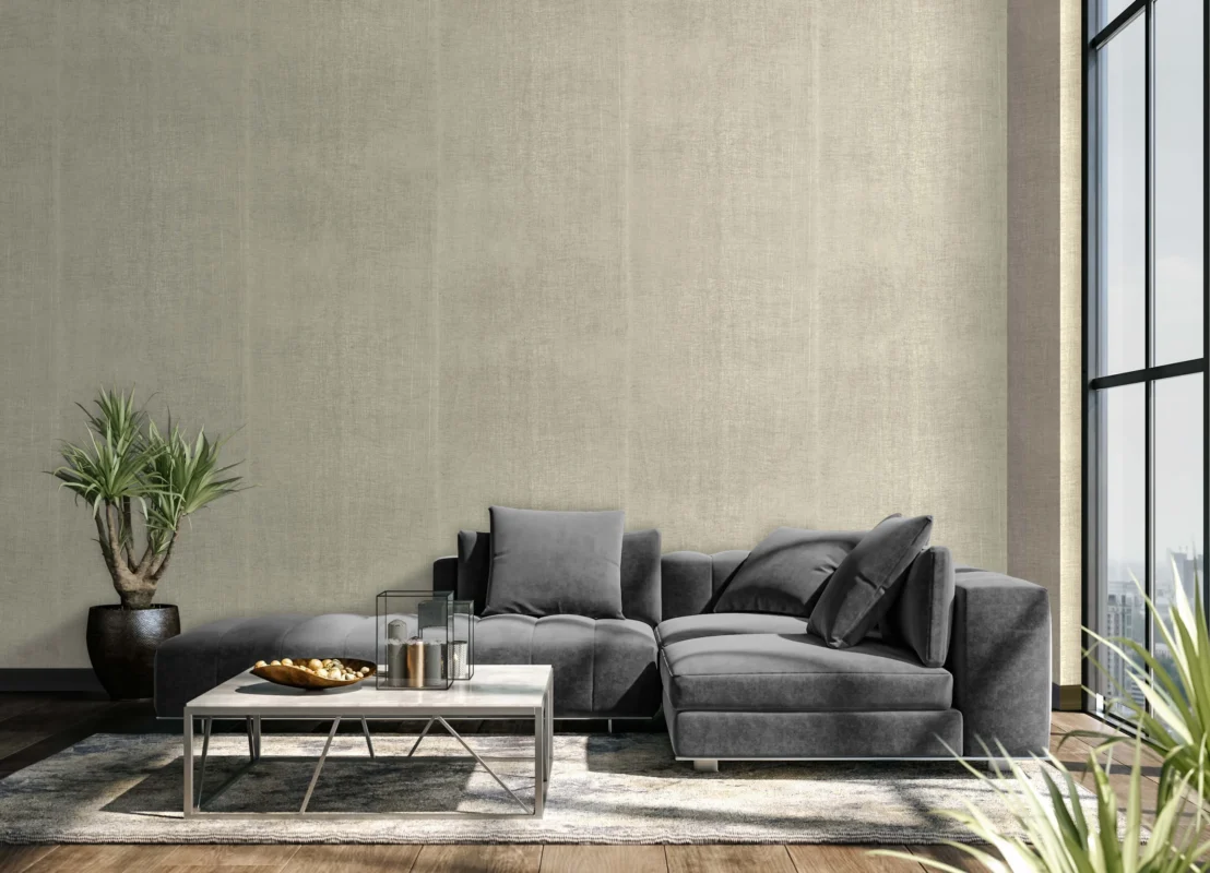 Floating Gossamer wallcovering, shown in TAK-EH01-02
