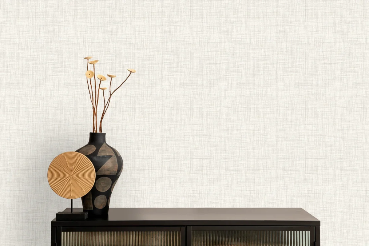 Happenstance wallcovering, shown in Delight