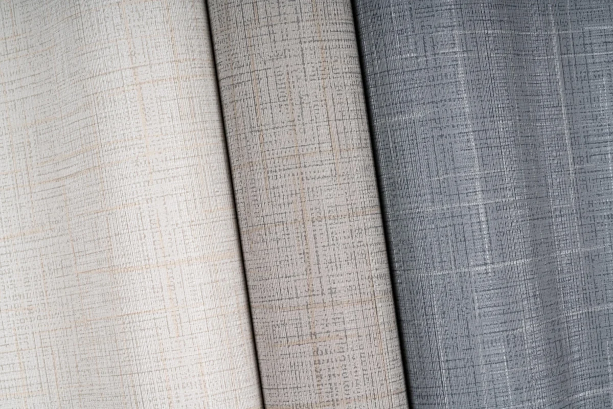 Happenstance wallcovering, shown in Reverie, Discovery, Curiosity