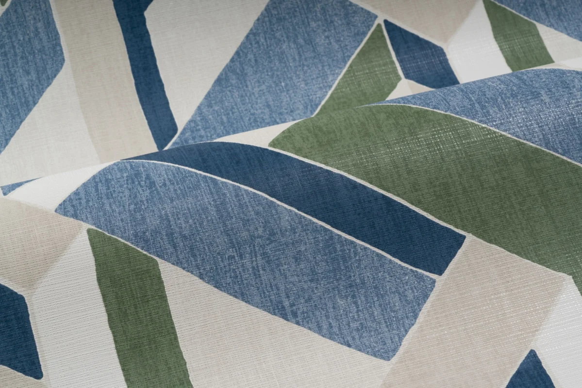 Harriet wallcovering, shown in Morning Calm